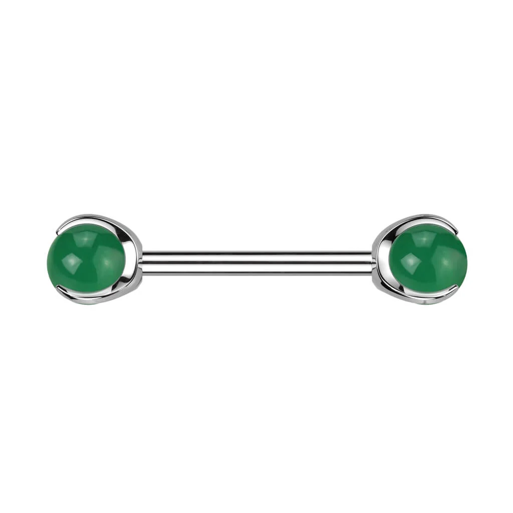 Nipple Piercing Semi-Precious Stone Internally Threaded - Image 4