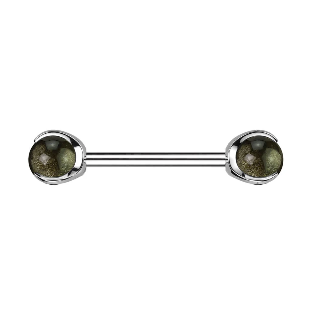 Nipple Piercing Semi-Precious Stone Internally Threaded - Image 5