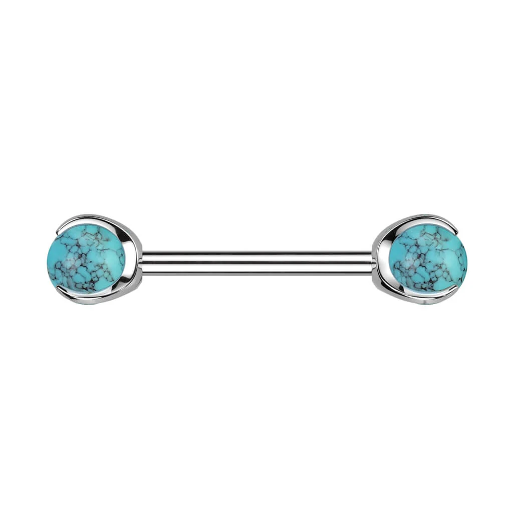 Nipple Piercing Semi-Precious Stone Internally Threaded - Image 9