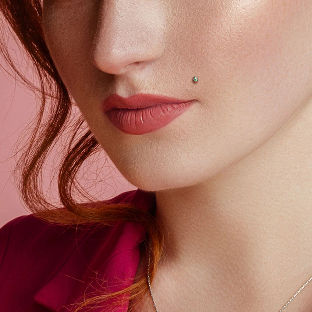 Titanium Labret Ball Zirconia Internally Threaded - Image 5