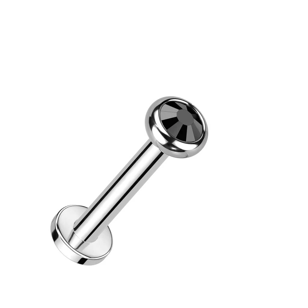 Titanium Labret Zirconia Opal Internally Threaded - Image 9