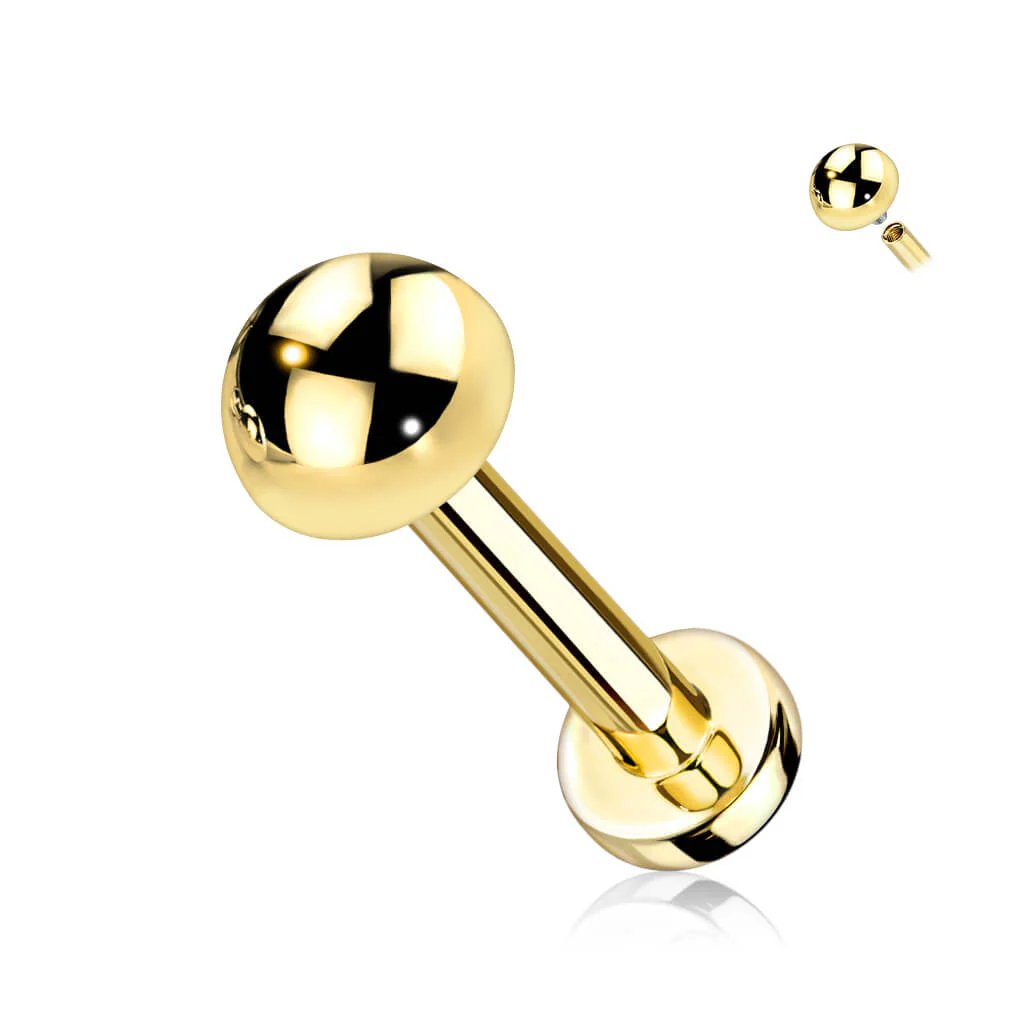Titanium Labret Dome Internally Threaded - Image 2