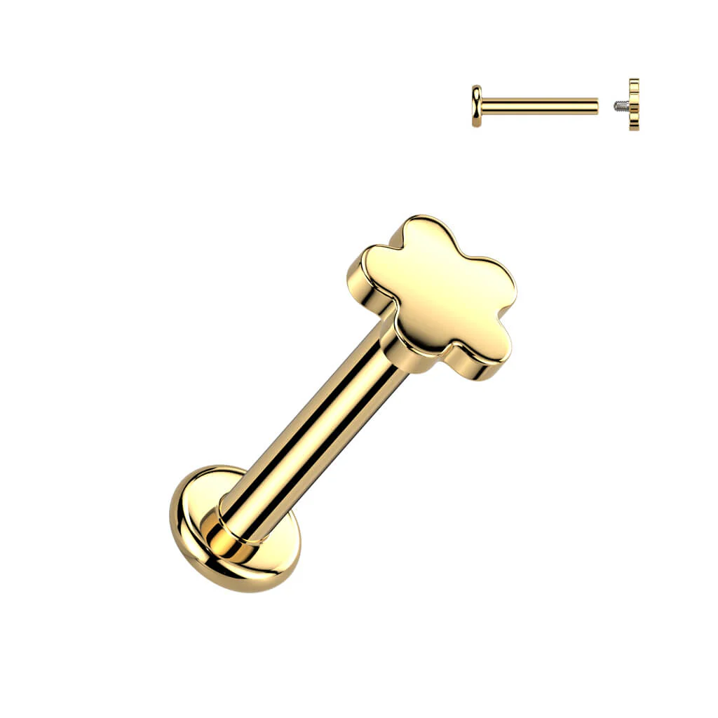 Titanium Labret flower Internally Threaded - Image 4