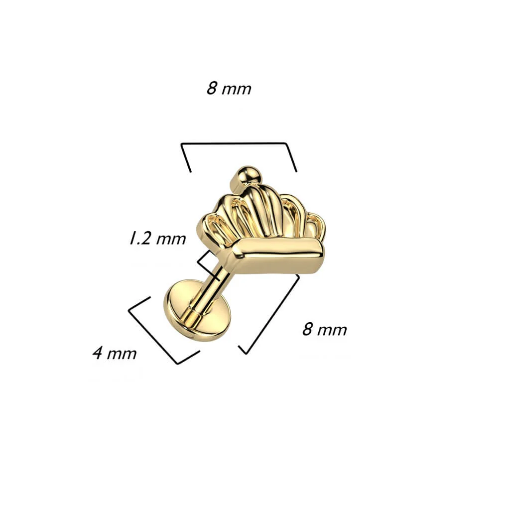 Titanium Labret Crown Internally Threaded - Image 3