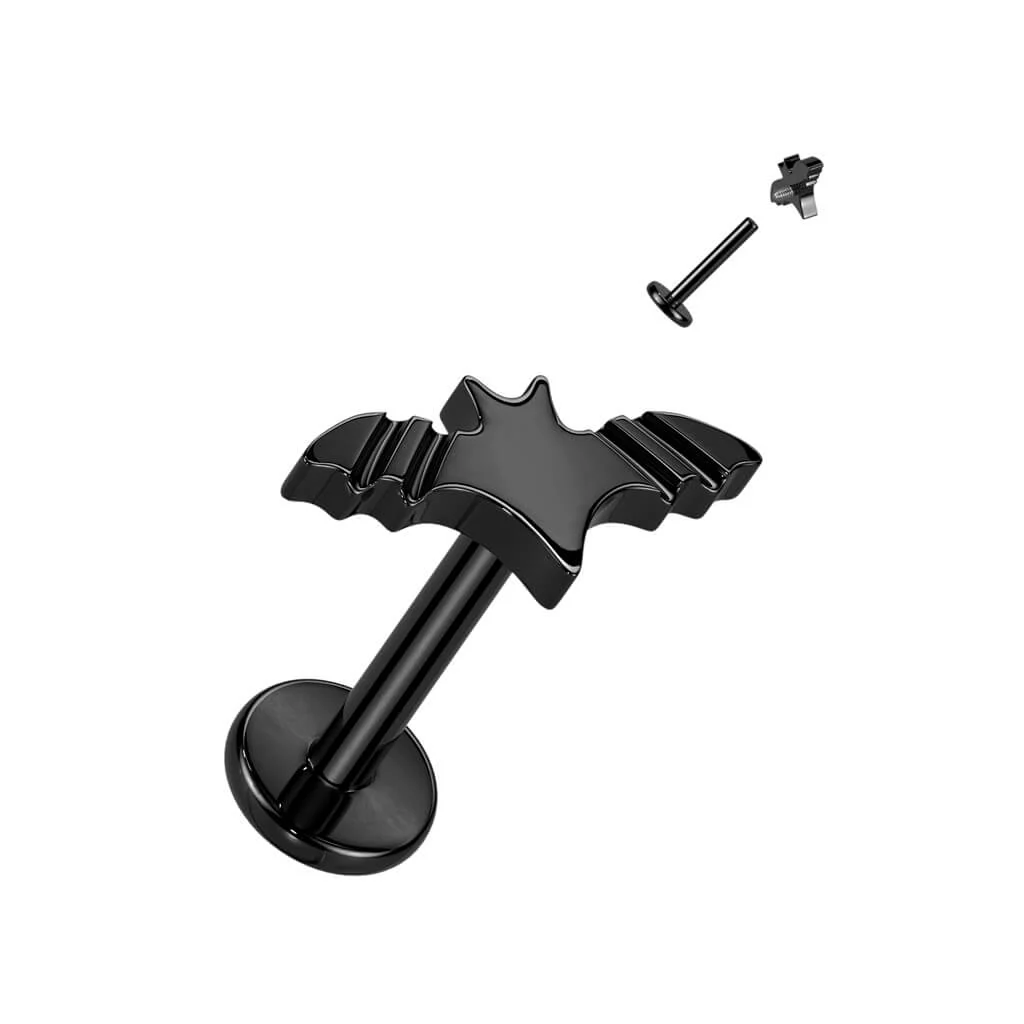 Titanium Labret Bat Internally Threaded - Image 4