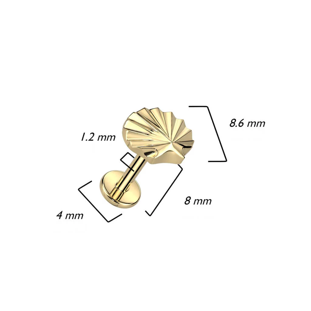 Titanium Labret Shell Internally Threaded - Image 3