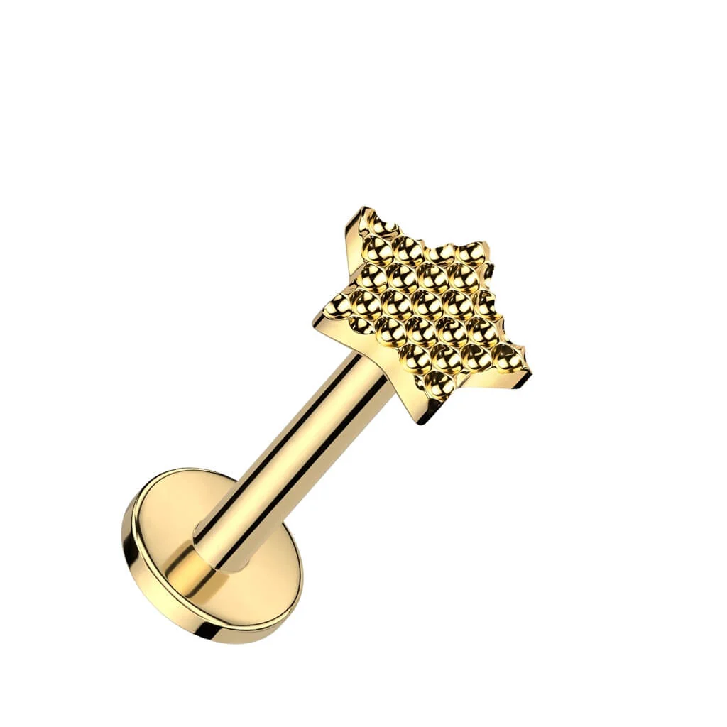 Titanium Labret Star Internally Threaded - Image 2