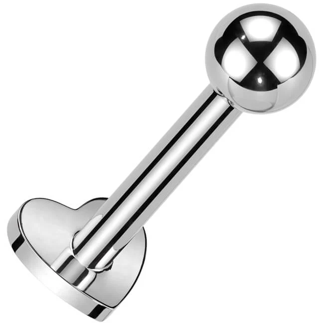 Titanium Labret heart Internally Threaded - Image 7