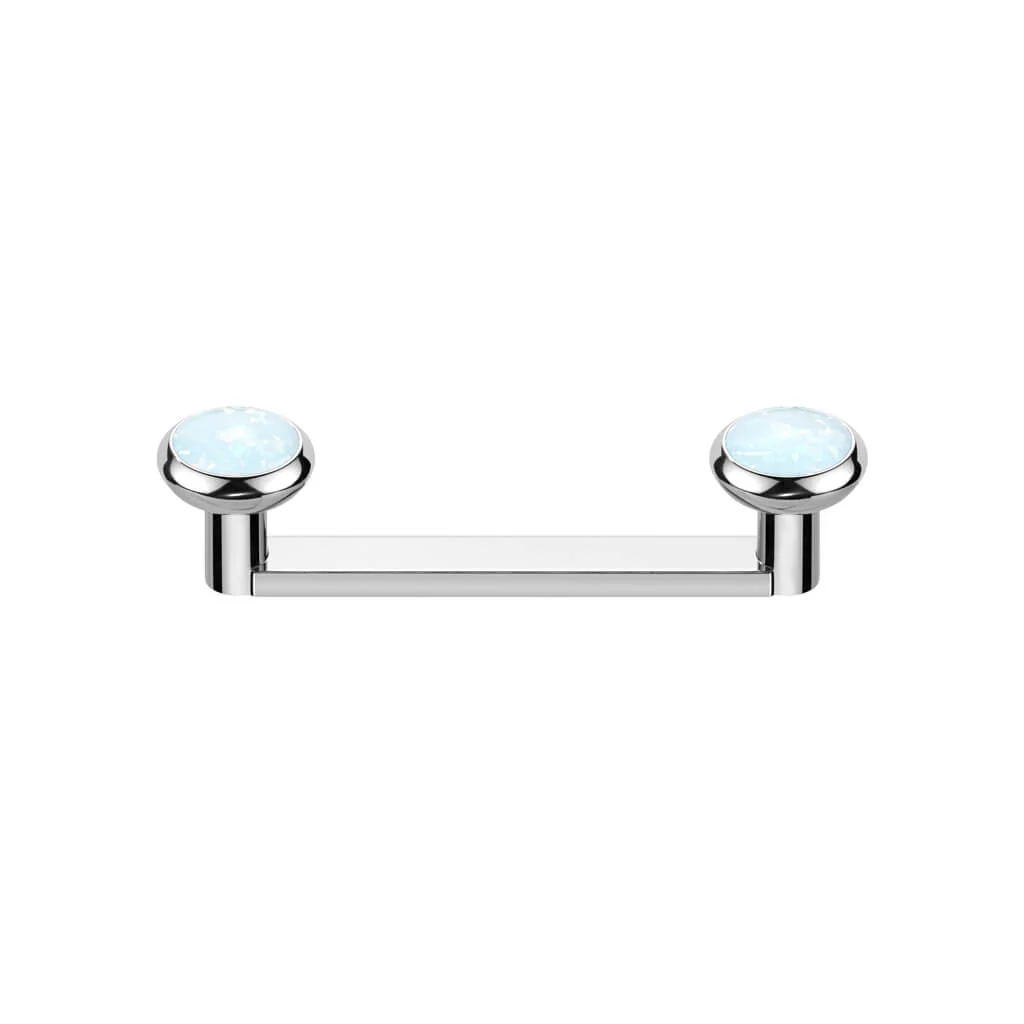 Surface Barbell Opal Flat Internally Threaded - Image 3
