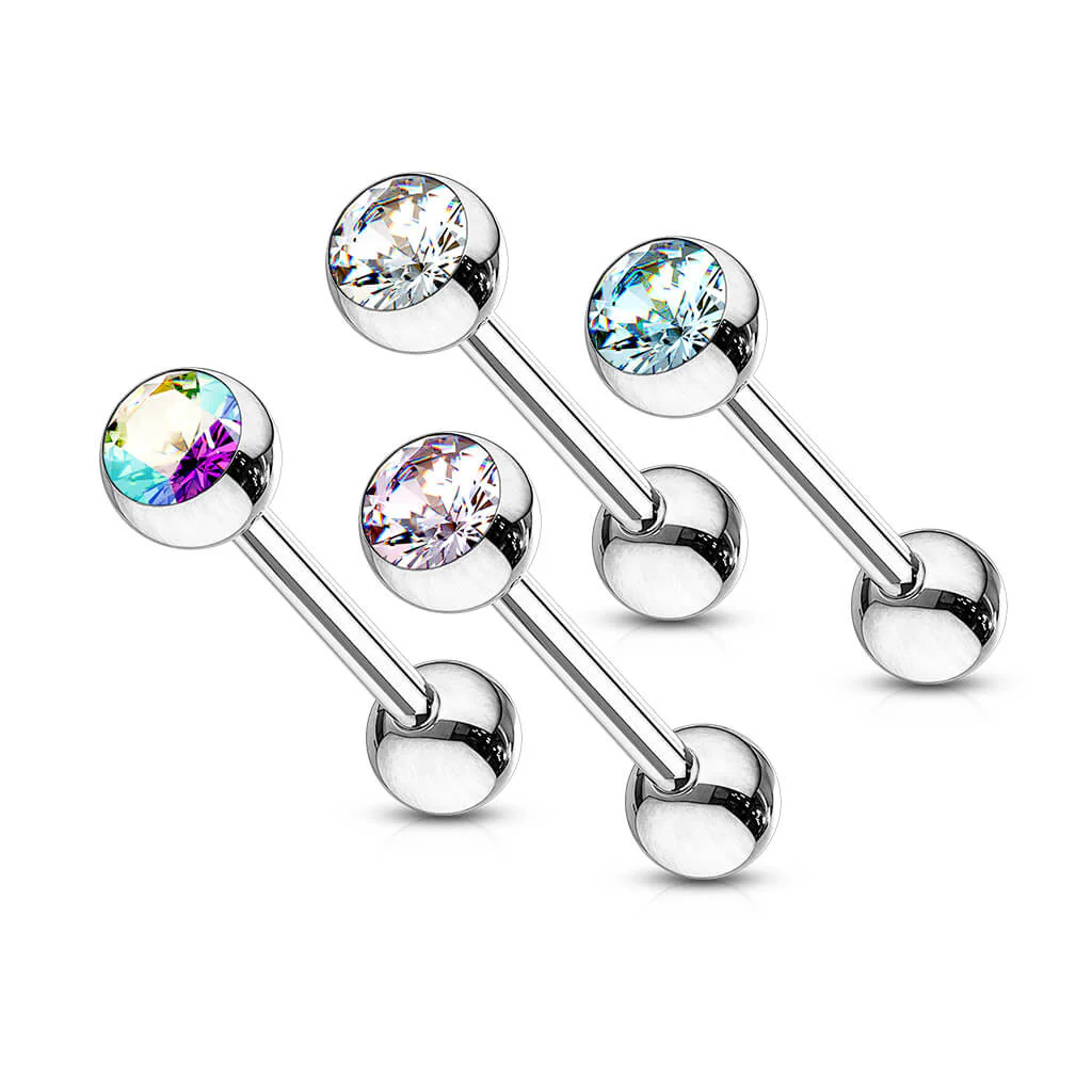 Barbell Zirconia Ball, 4 pieces - Image 2