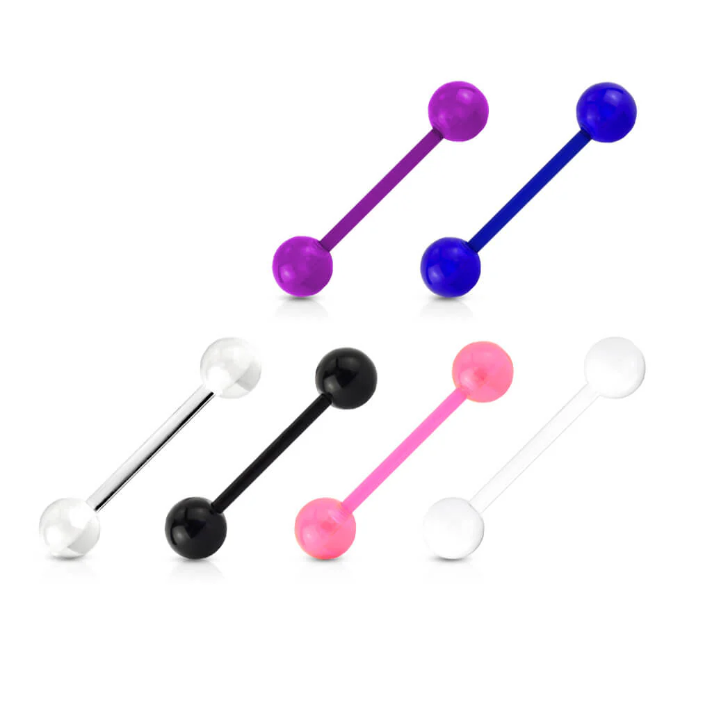 Barbell UV-reactive Acrylic Ball , 6 pieces - Image 2