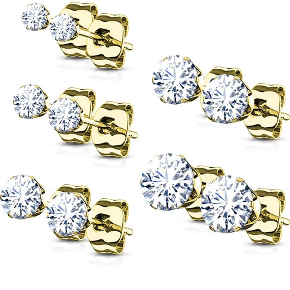 Zirconia Silver 5 pair, 5 s pairs - Image 2