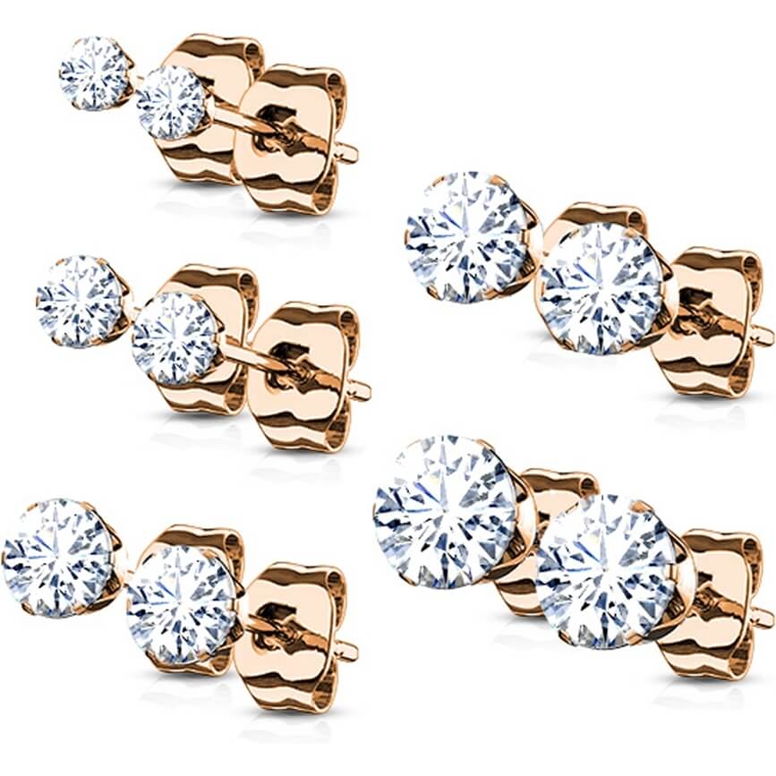 Zirconia Silver 5 pair, 5 s pairs - Image 5