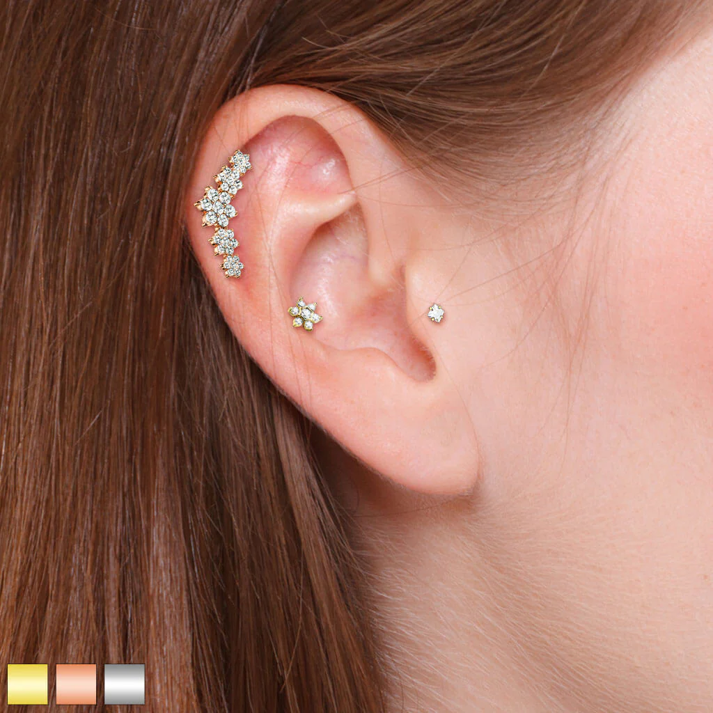 Labret Set Zirconia, 3  pieces - Image 3