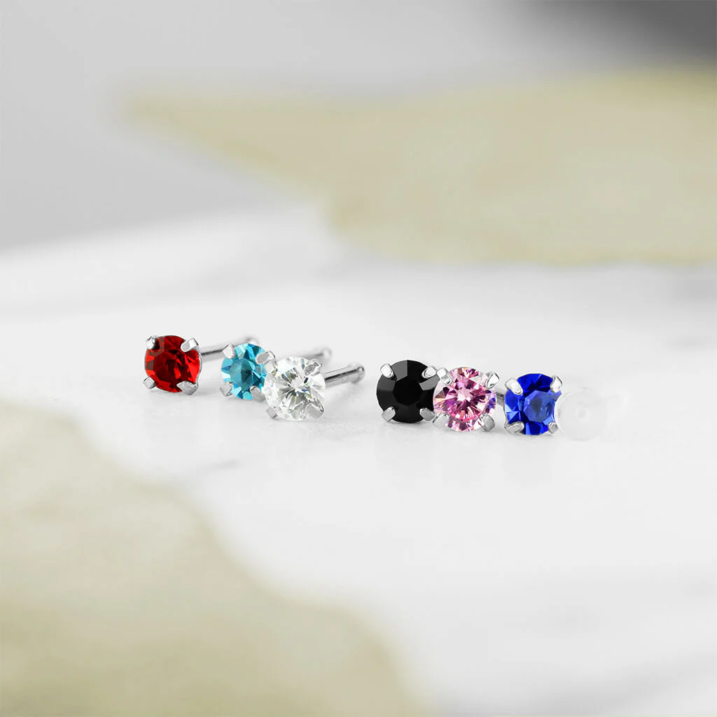 Nose Stud Set Zirconia, 7  pieces - Image 4