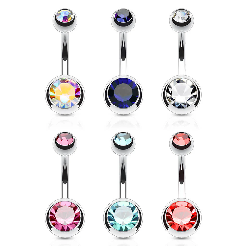 Belly Button Piercing Zirconia, 6 pieces - Image 2