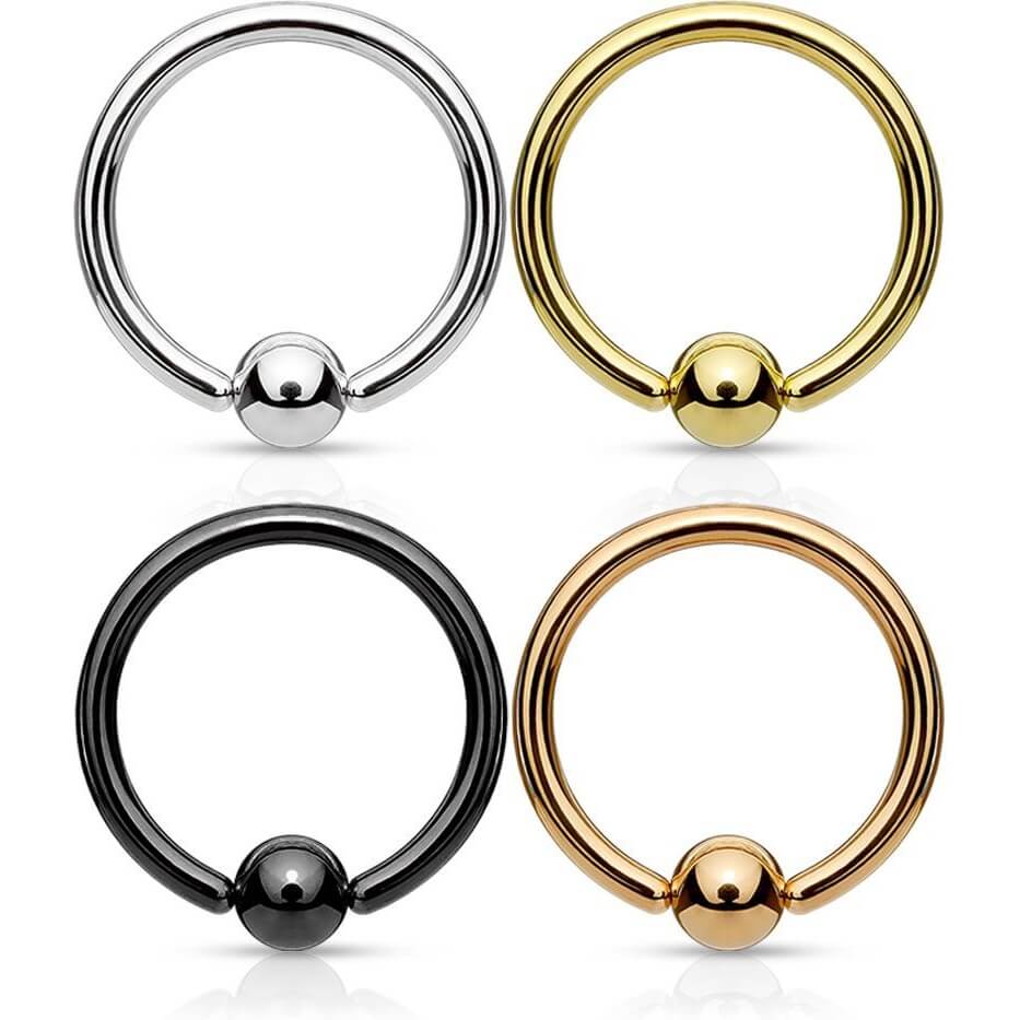 Ring Ball Captive Bead, 4 pieces
