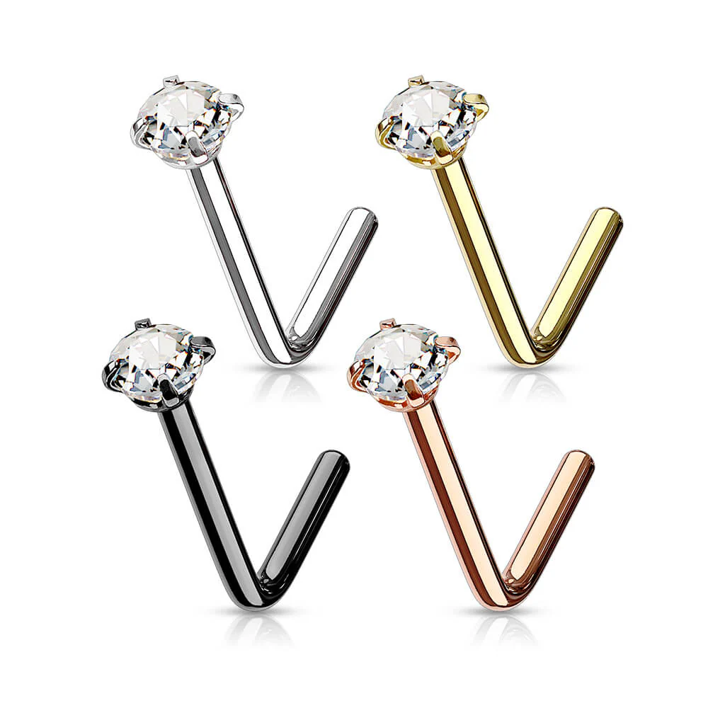 Nose L-Shape Zirconia Round, 4 pieces - Image 2