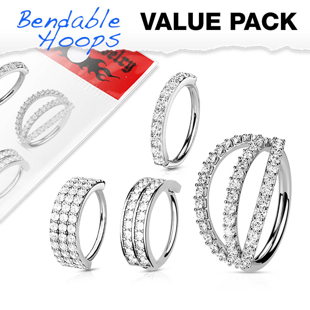 Ring Set Zirconia Bendable, 4 pieces - Image 2