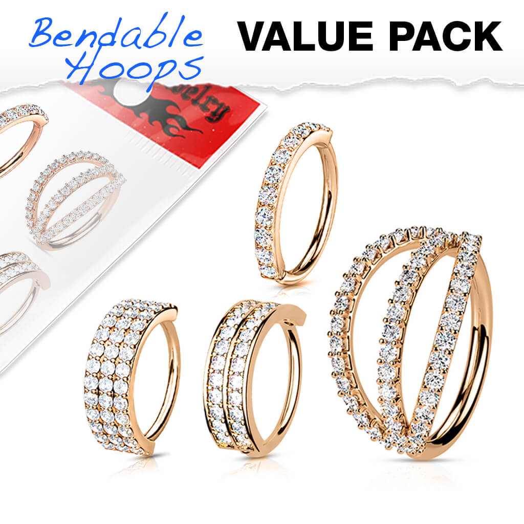 Ring Set Zirconia Bendable, 4 pieces - Image 3